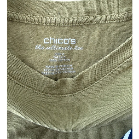 Chicos Womens Tops Lot of 5 Size 0 00 XS Travelers Ultimate Tee Cotton Blouses - Picture 2 of 8